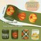 4 Rolls Fall Wired Edge Ribbon, 2.5 Inch x 6 Yards Each – 24 Yards Total, Green Autumn Pumpkin Truck Plaid Ribbon for DIY Wreaths, Bows, Gift Wrap, Farmhouse Thanksgiving & Harvest Decor (Green)